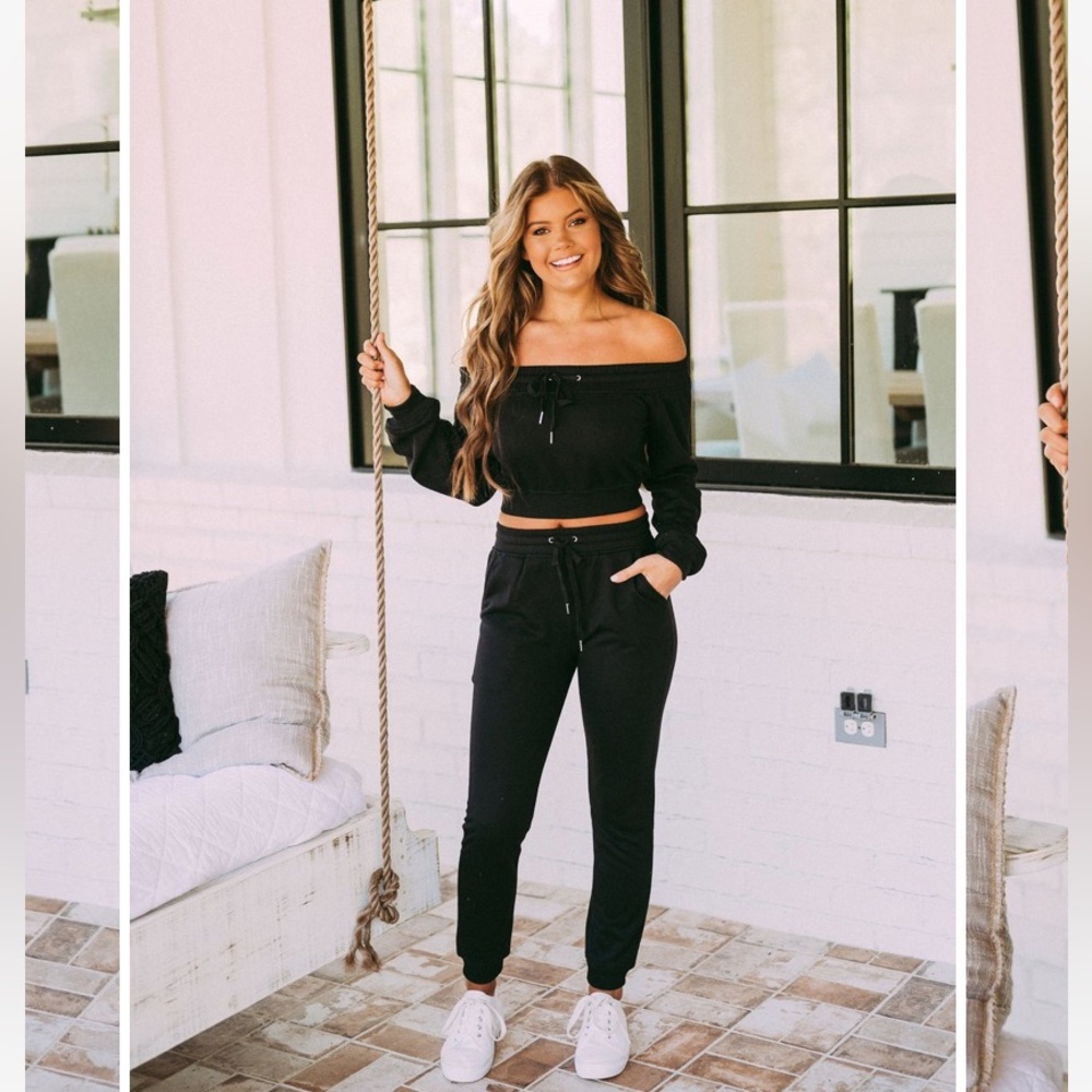 Black Jogger Set